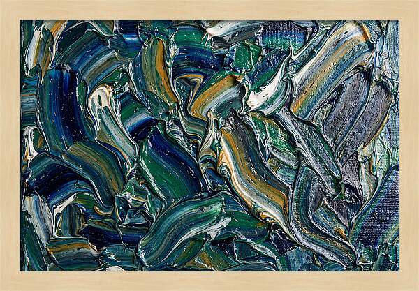 Marble Texture In Blue And Green