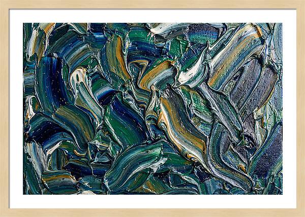 Marble Texture In Blue And Green