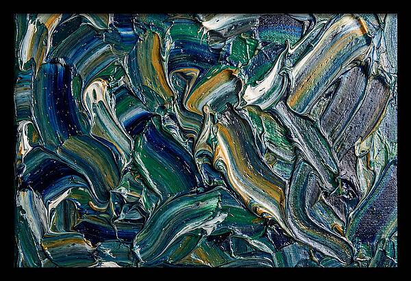 Marble Texture In Blue And Green