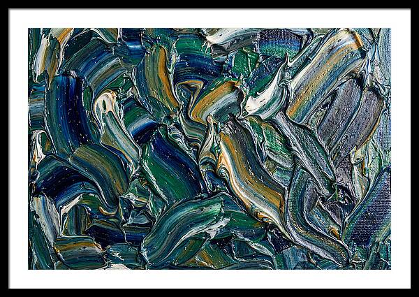 Marble Texture In Blue And Green