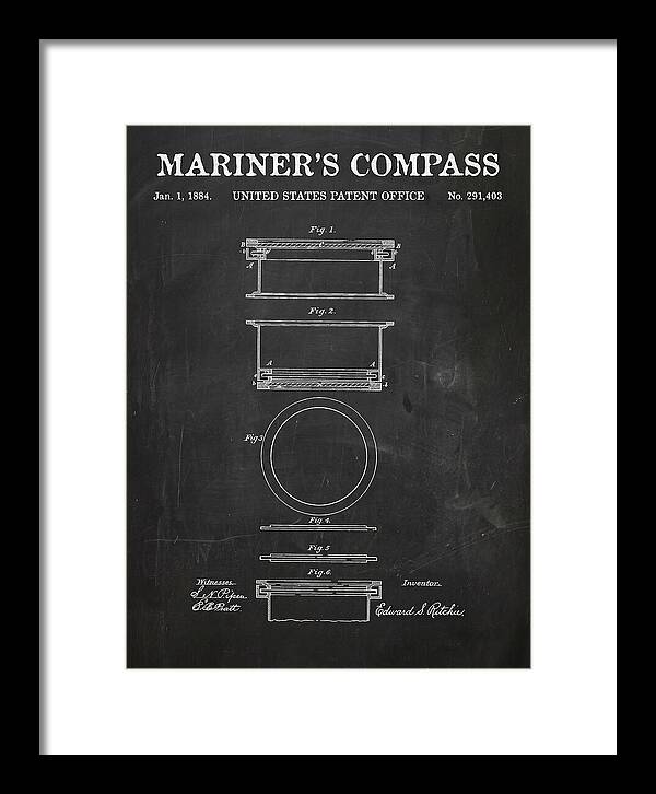 Mariner's Compass Chalkboard Patent Us291403
