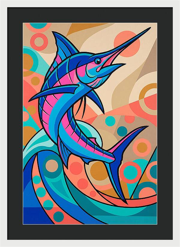 Marlin In Vibrant Colors