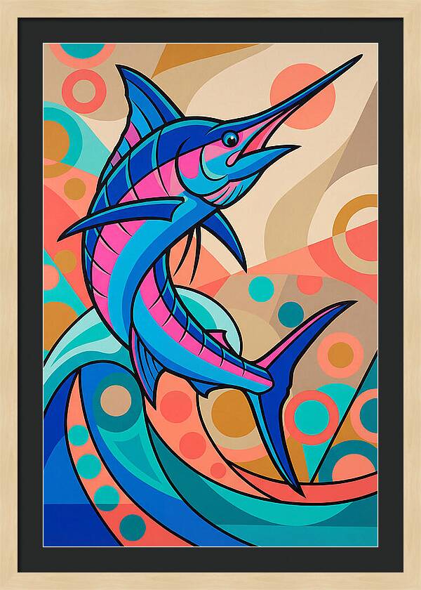 Marlin In Vibrant Colors