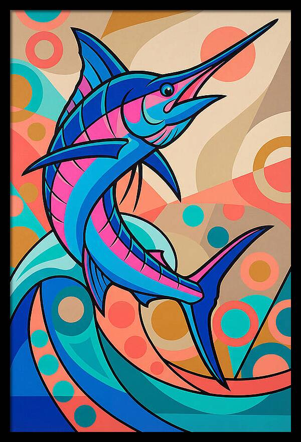 Marlin In Vibrant Colors