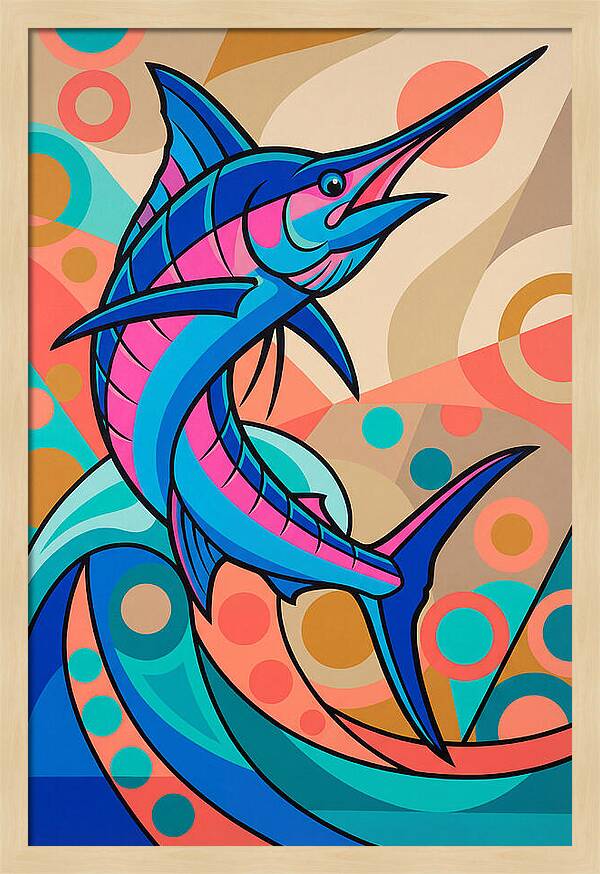 Marlin In Vibrant Colors