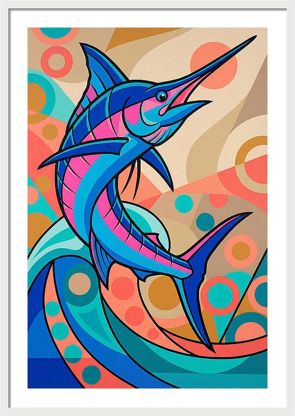 Marlin In Vibrant Colors