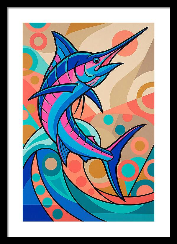 Marlin In Vibrant Colors