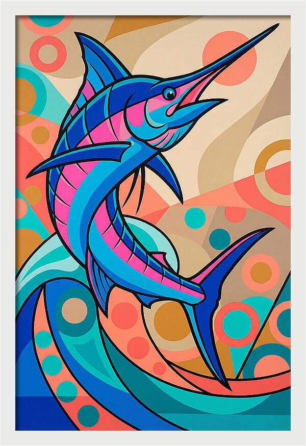 Marlin In Vibrant Colors