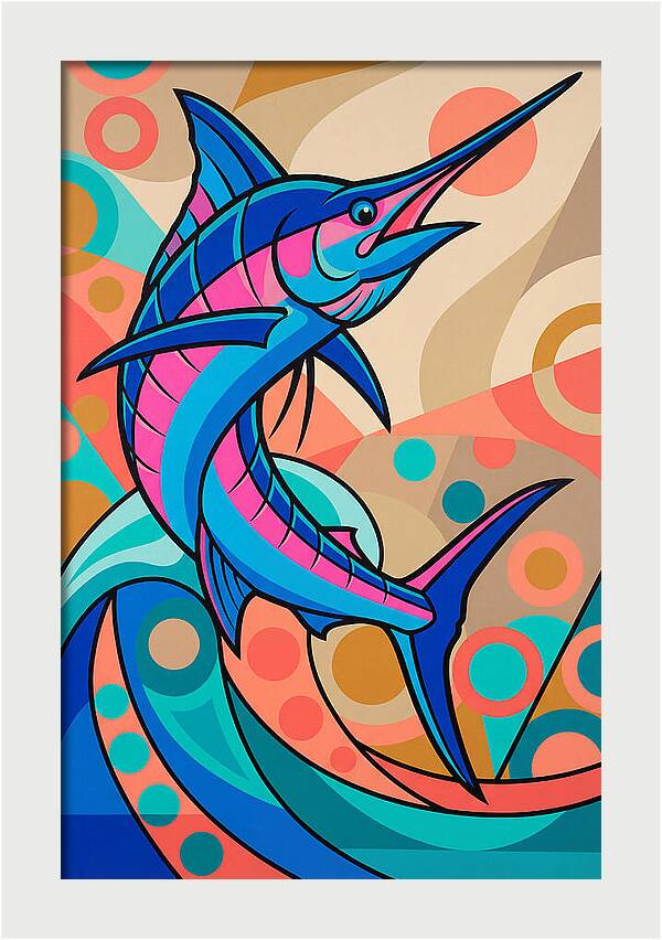 Marlin In Vibrant Colors
