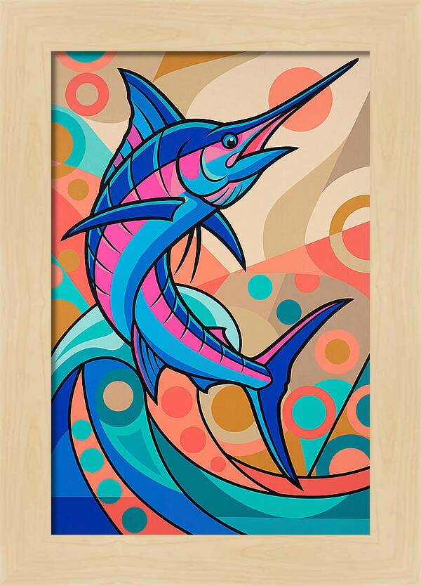 Marlin In Vibrant Colors