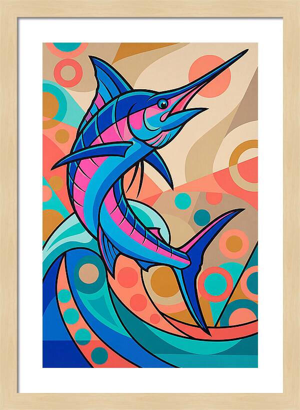Marlin In Vibrant Colors