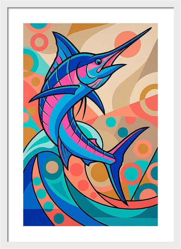 Marlin In Vibrant Colors
