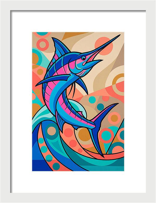 Marlin In Vibrant Colors