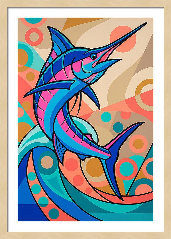 Marlin In Vibrant Colors
