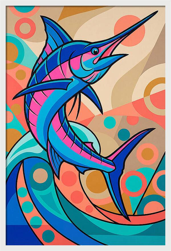 Marlin In Vibrant Colors