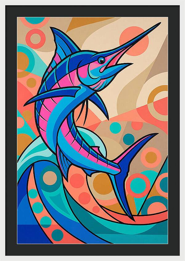 Marlin In Vibrant Colors