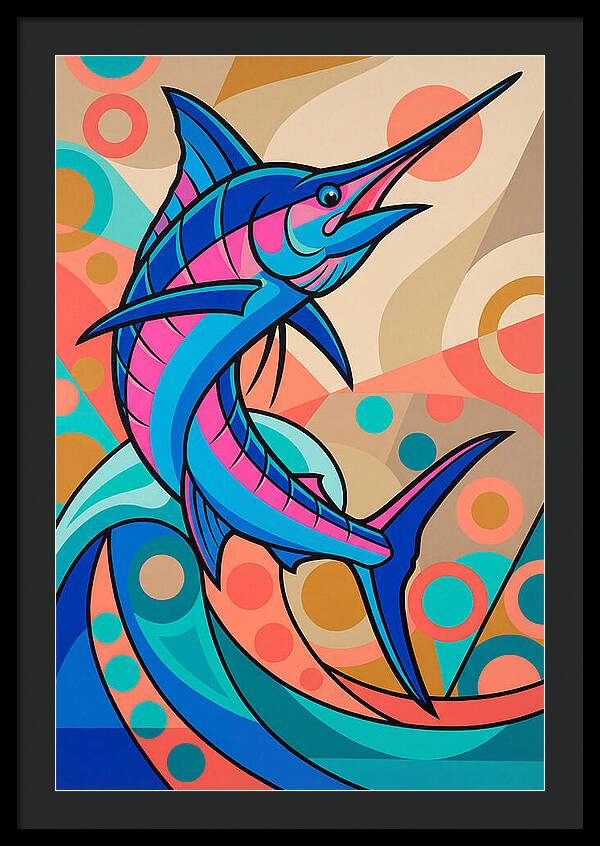 Marlin In Vibrant Colors