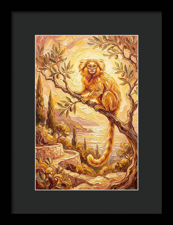 Marmoset In A Mediterranean Landscape