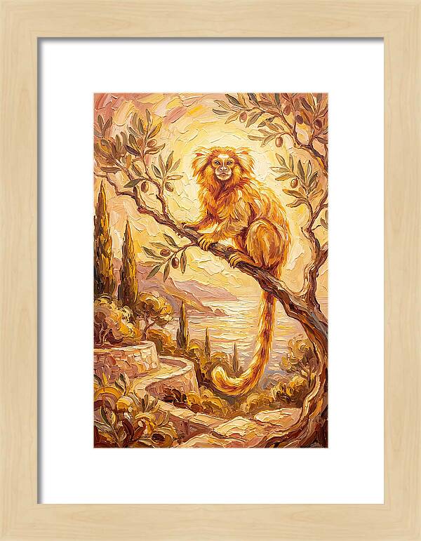 Marmoset In A Mediterranean Landscape