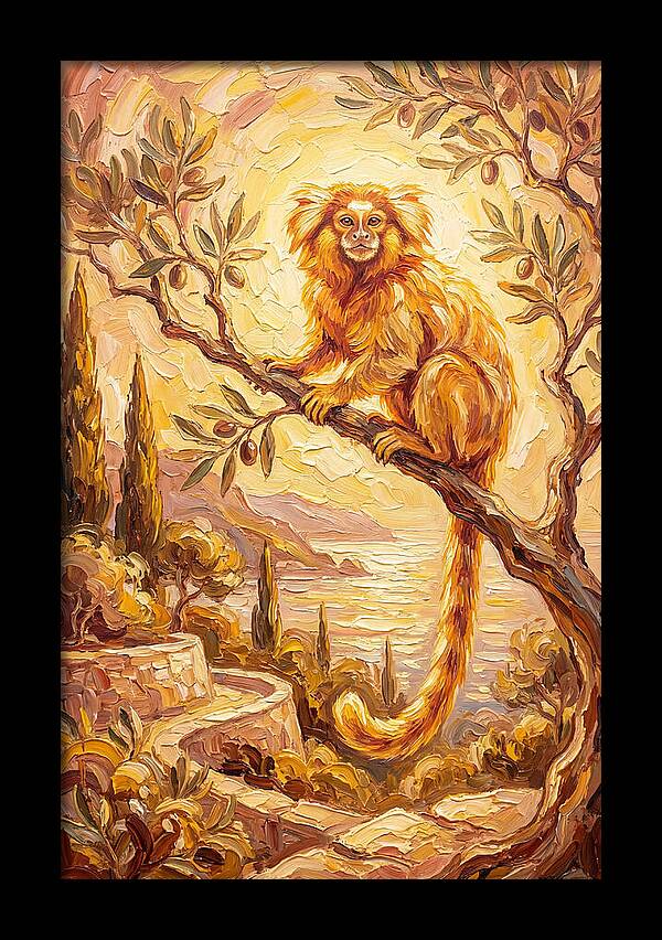 Marmoset In A Mediterranean Landscape