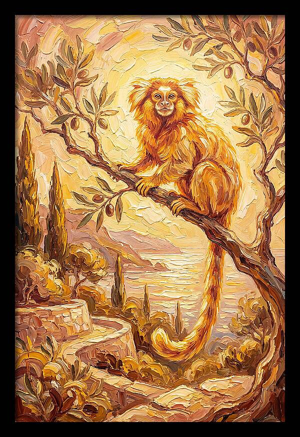 Marmoset In A Mediterranean Landscape