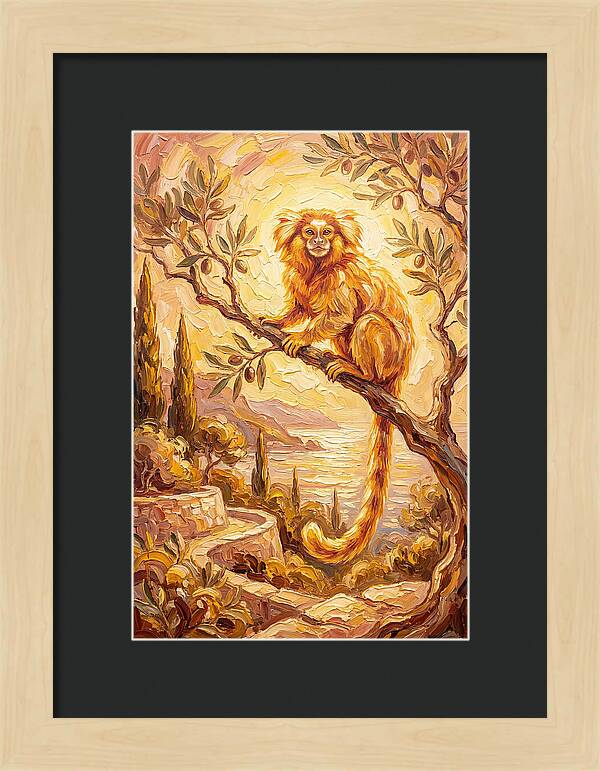 Marmoset In A Mediterranean Landscape