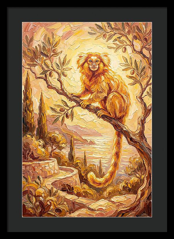 Marmoset In A Mediterranean Landscape