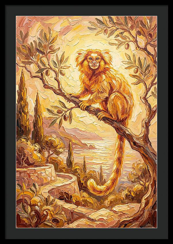 Marmoset In A Mediterranean Landscape