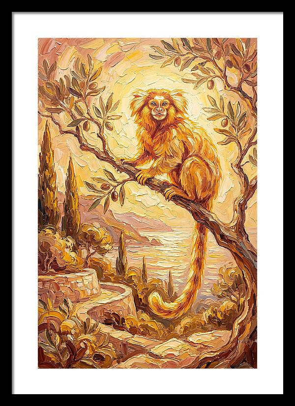 Marmoset In A Mediterranean Landscape