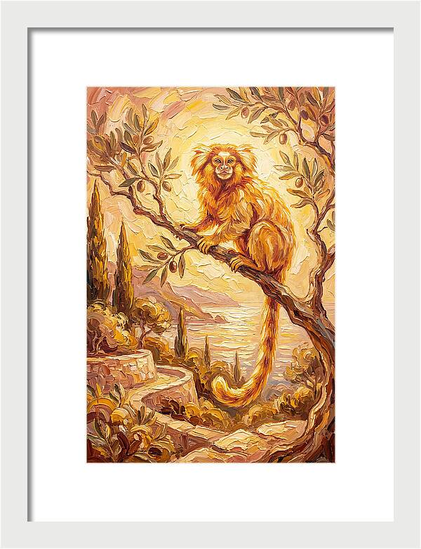Marmoset In A Mediterranean Landscape