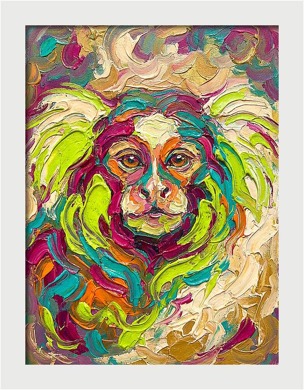 Marmoset In Vibrant Colors