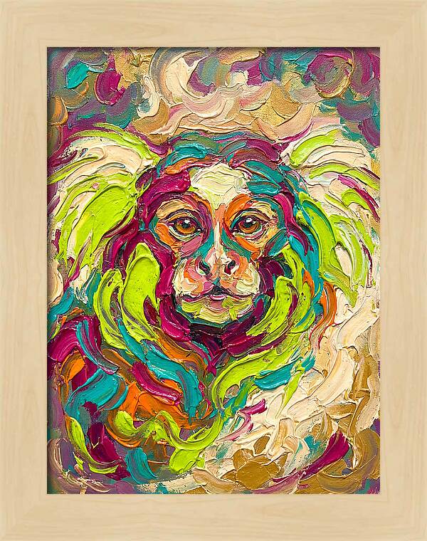 Marmoset In Vibrant Colors