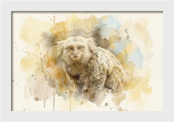 Marmoset Watercolor Portrait