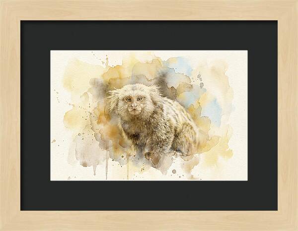 Marmoset Watercolor Portrait