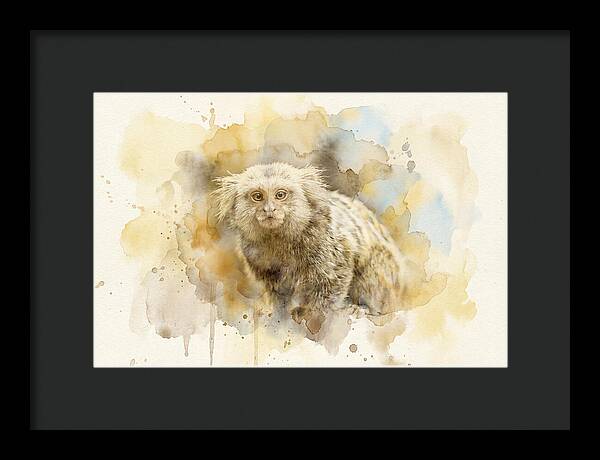 Marmoset Watercolor Portrait