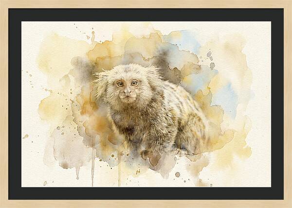 Marmoset Watercolor Portrait
