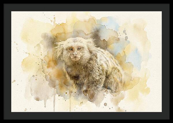 Marmoset Watercolor Portrait