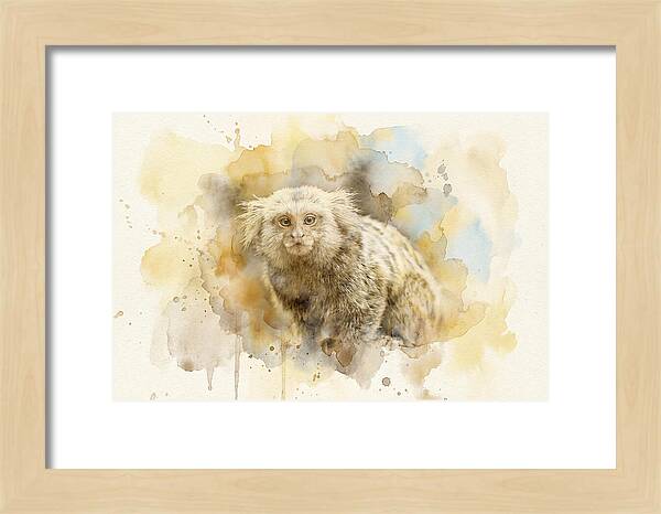 Marmoset Watercolor Portrait