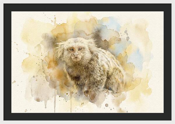 Marmoset Watercolor Portrait