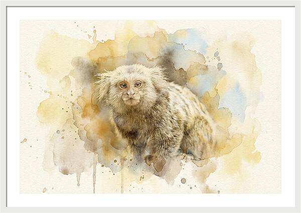 Marmoset Watercolor Portrait
