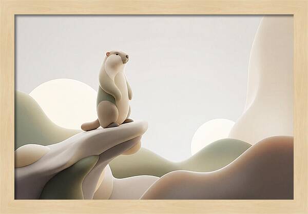 Marmot Sentinel On A Cliff