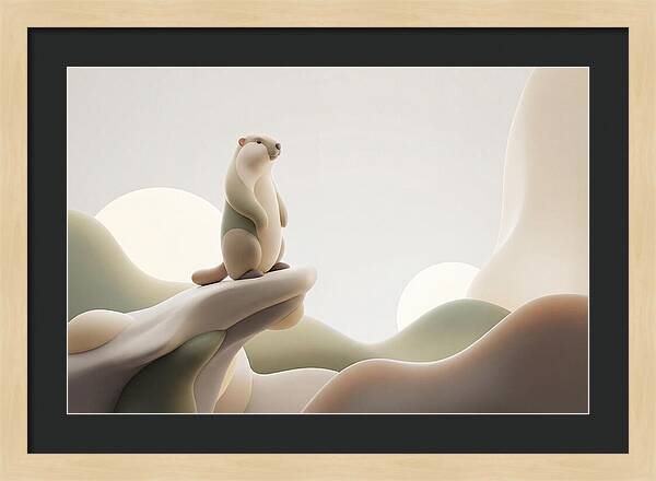 Marmot Sentinel On A Cliff