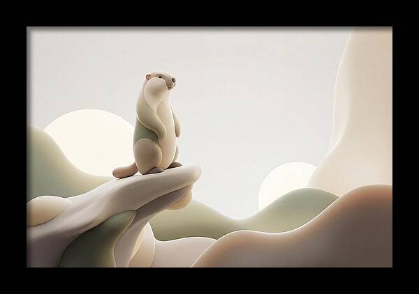 Marmot Sentinel On A Cliff