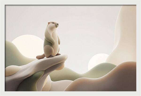 Marmot Sentinel On A Cliff