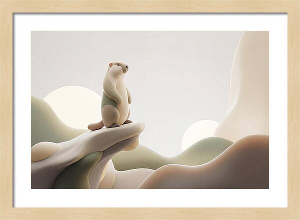 Marmot Sentinel On A Cliff