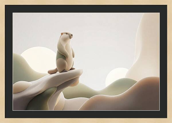 Marmot Sentinel On A Cliff