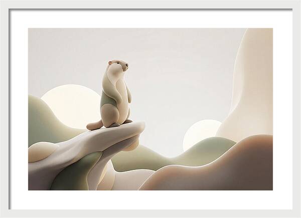 Marmot Sentinel On A Cliff