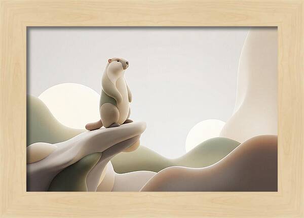 Marmot Sentinel On A Cliff