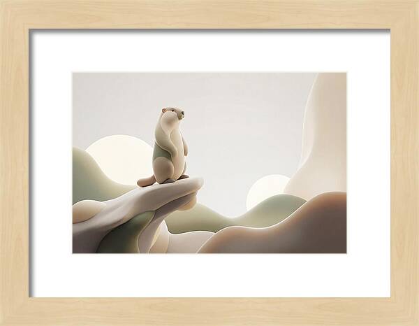 Marmot Sentinel On A Cliff