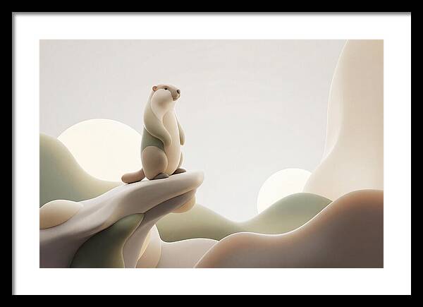 Marmot Sentinel On A Cliff